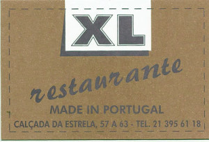 Restaurante XL, Lisboa