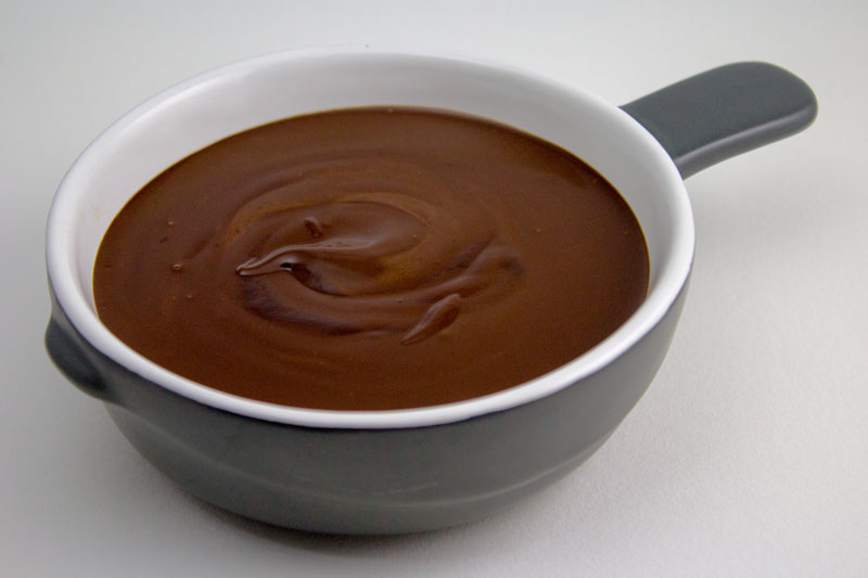 chocolat noir fondu