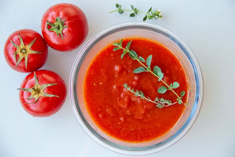 Coulis de tomates rôties au four
