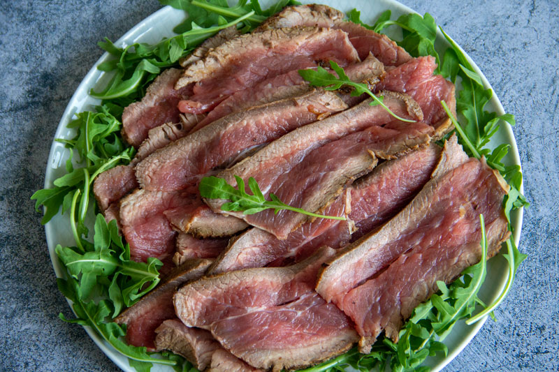 Rôti de bavette d’aloyau froid