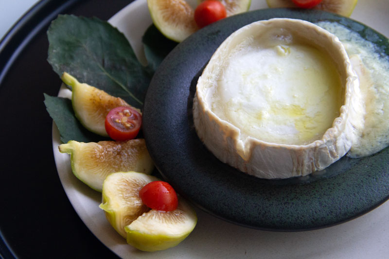 Chèvre gratiné et figues fraîches