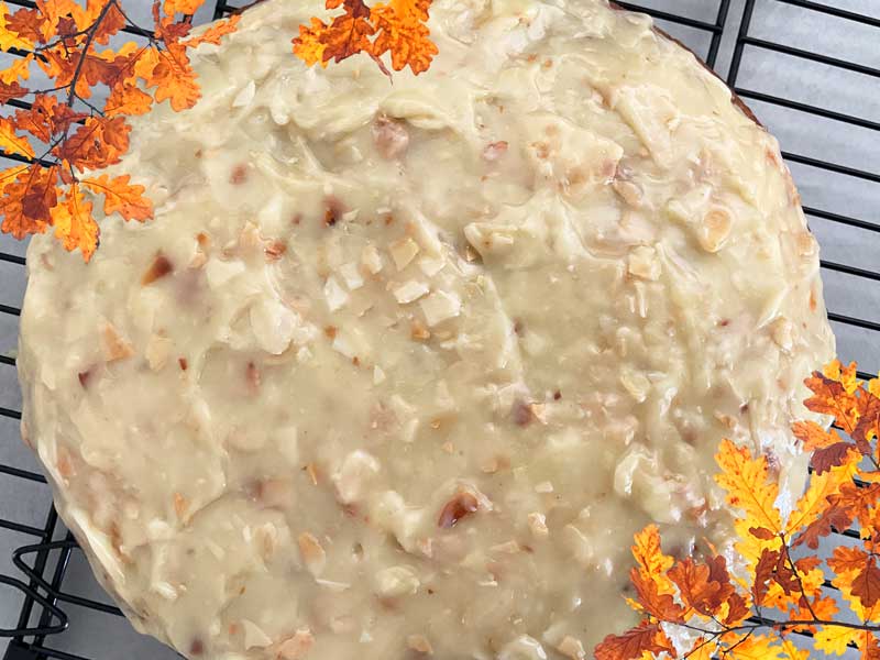 Glaçage rocher blanc pour gâteau